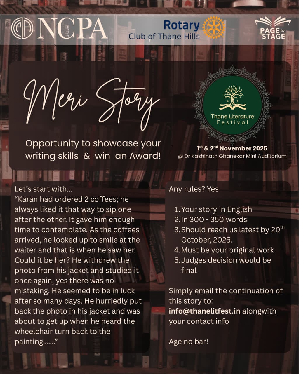 Meri Story Competition - Opportunity to showcase your writing skills & win an Award!